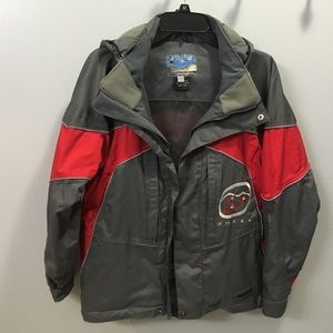 Red and gray Predator ski jacket junior size 10